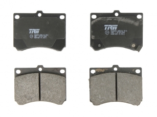 Купить GDB1029 TRW Тормозные колодки передние Mazda 323 (BA, BG, BJ) (1.6, 1.7, 1.8, 2.0) с звуковым предупреждением износа